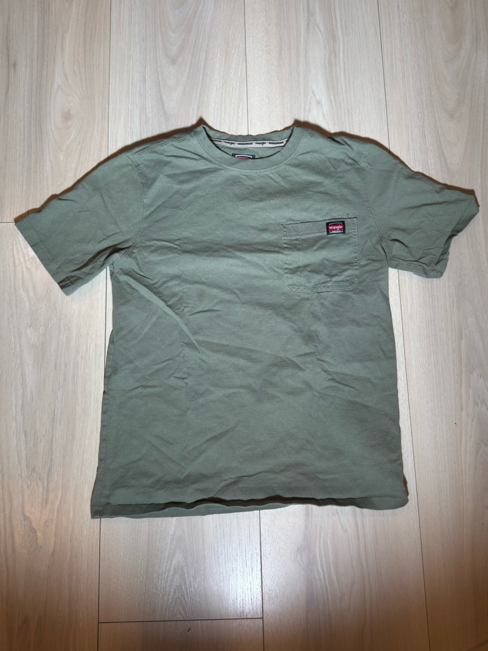 Wrangler Olive Green Short Sleeve Pocket T-Shirt